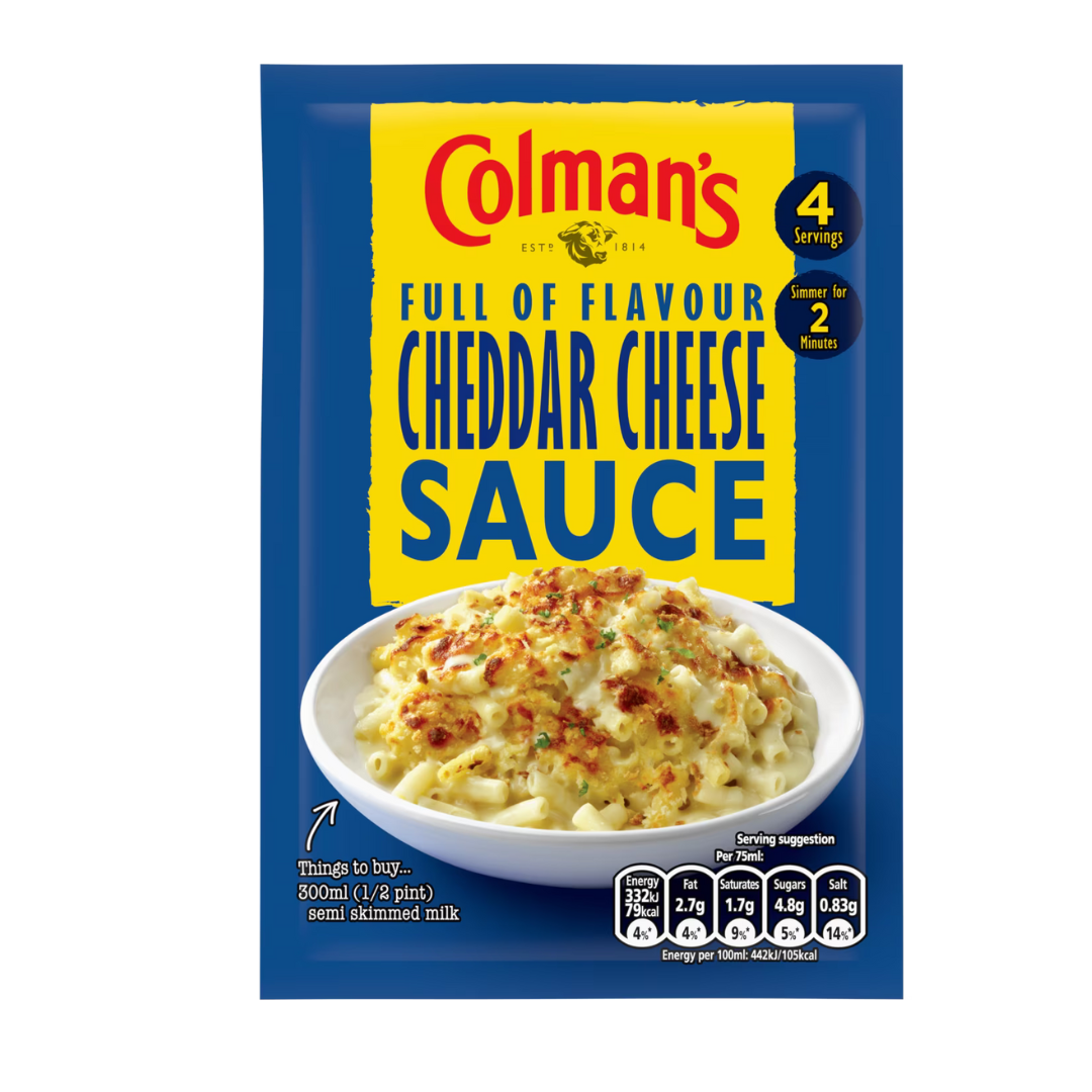 Colman's salsa de queso cheddar 40g